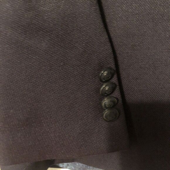 Ben Sherman Plectrum Mens Blazer Sport Jacket 38R Navy Blue Purple Lining 1 Vent - Picture 6 of 9